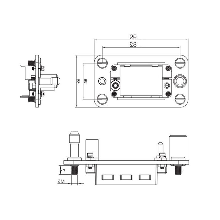 Gas/electric quick change module, ADAPTS 3 standard modules, H10B-M3-M, 09140101000